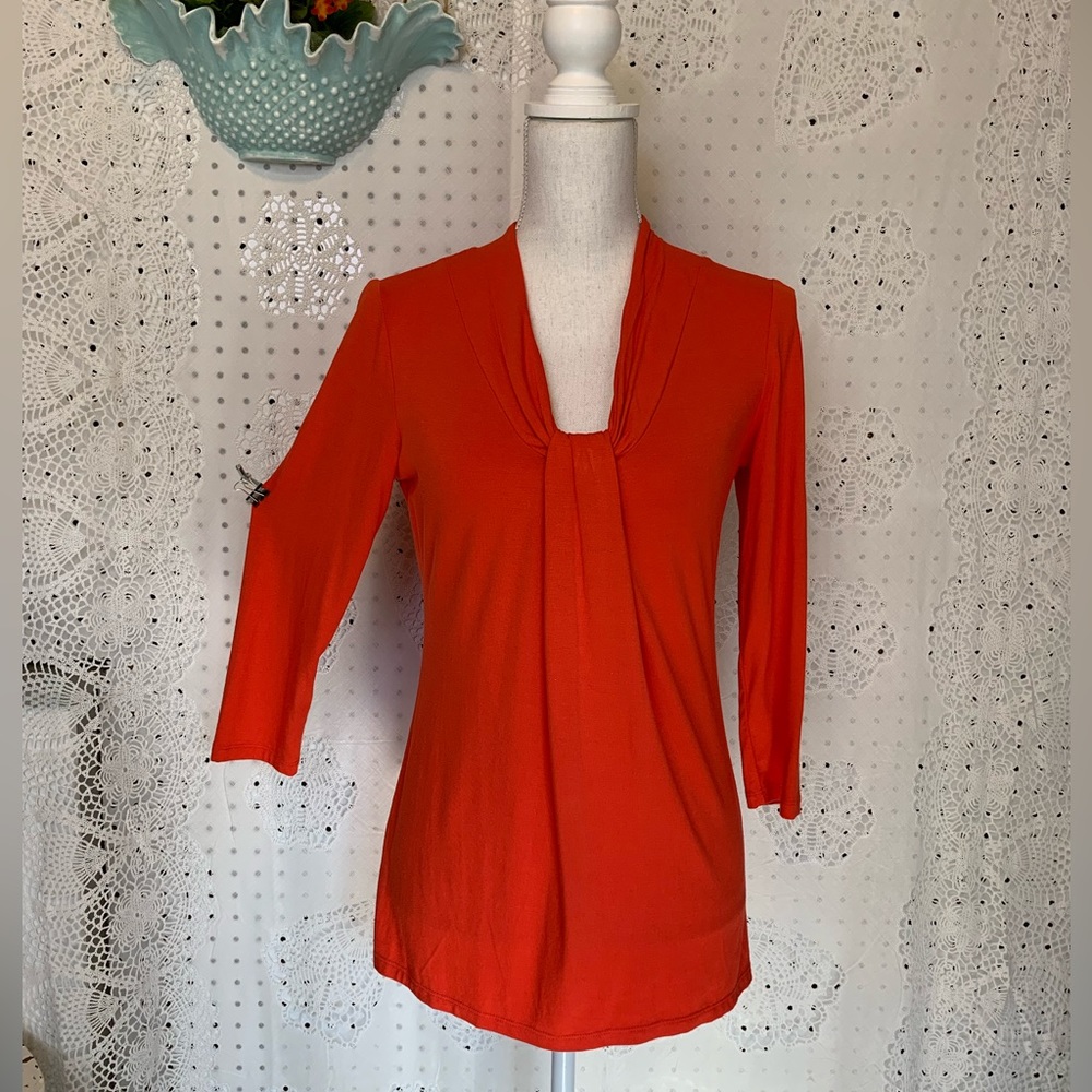 Ann Taylor Women’s Size Small Red Blouse with Long Sleeves NWT Lt Weight EZ2PAK